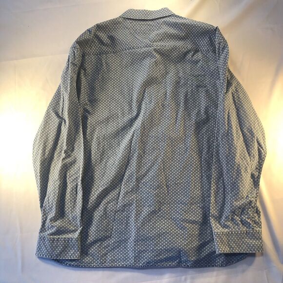 Tommy Hilfiger Denim Slim Fit Mens 3XL Button Up Down Shirt Long Sleeve Blue - Picture 2 of 11